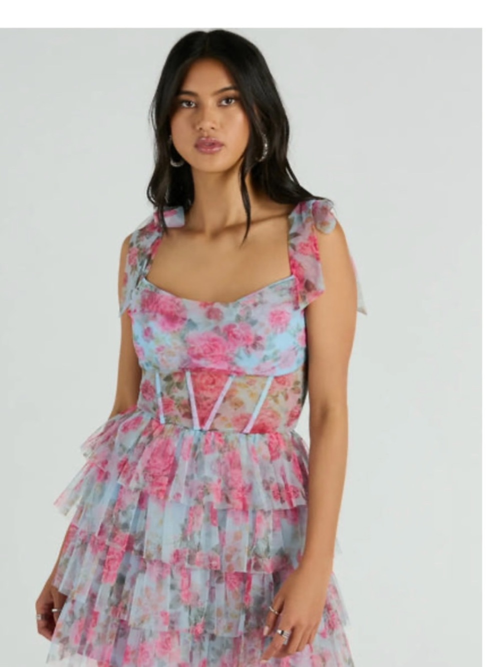 Windsor Floral Pink/Blue Dress